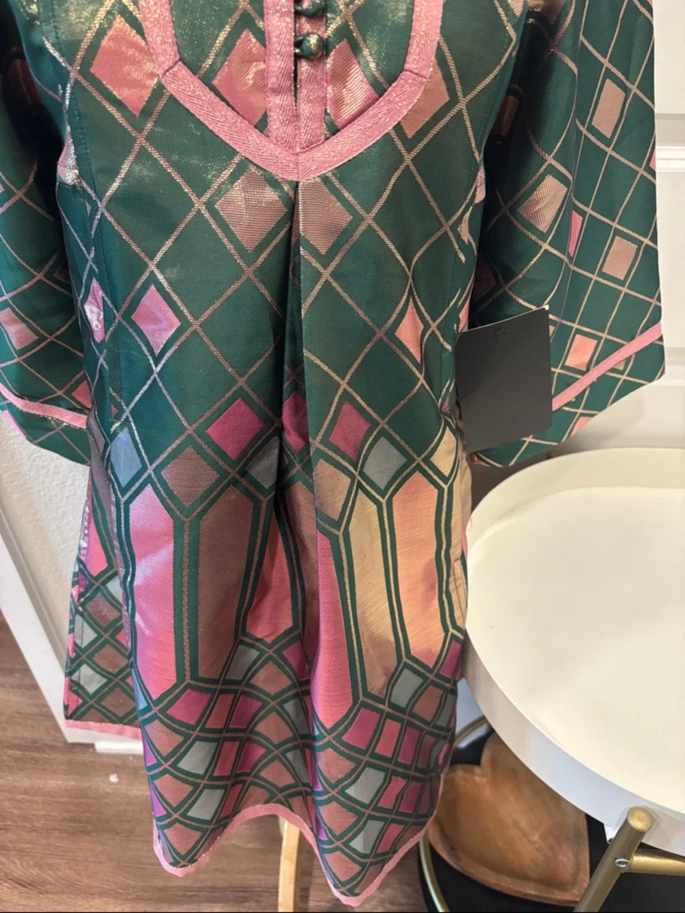 NWT Metallic Mosaic Indre Dress by Tuckernuck - Picture 4 of 14